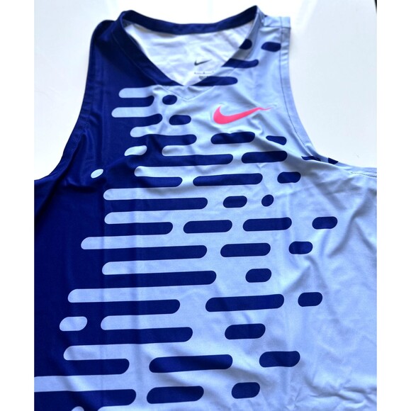 Nike 2023 Pro Elite Team Distance Singlet running Men's Medium DR4546-455 RARE - Picture 4 of 8